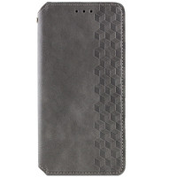 Шкіряний чохол-книжка GETMAN Cubic (PU) для Oppo A58 4G Сірий  (ITS-L-00000066227_4)