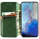 Шкіряний чохол-книжка GETMAN Cubic (PU) для Xiaomi Redmi Note 9/Redmi 10X Зелений  (ITS-L-00000036702_2)