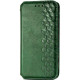 Шкіряний чохол-книжка GETMAN Cubic (PU) для Xiaomi Redmi Note 9/Redmi 10X Зелений  (ITS-L-00000036702_2)