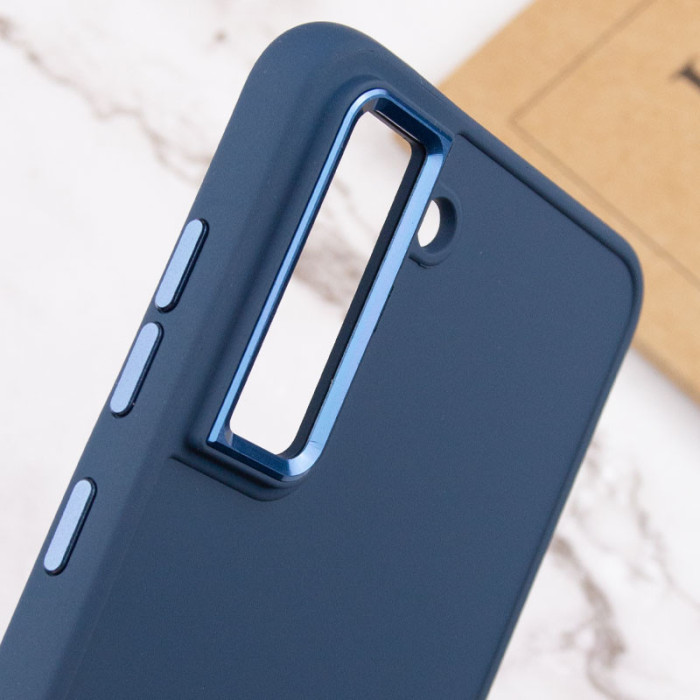 TPU чохол Bonbon Metal Style для Samsung Galaxy S23 Синій/Cosmos blue