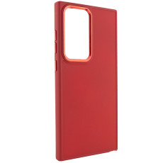 TPU чохол Bonbon Metal Style для Samsung Galaxy S24 Ultra Червоний/Red