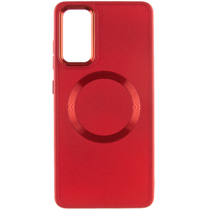 TPU чохол Bonbon Metal Style with MagSafe для Samsung Galaxy S24+ Червоний/Red  (ITS-L-00000068648_6)