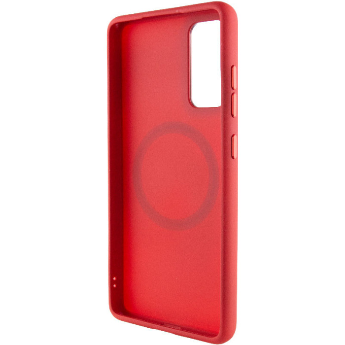 TPU чохол Bonbon Metal Style with MagSafe для Samsung Galaxy S24+ Червоний/Red  (ITS-L-00000068648_6)
