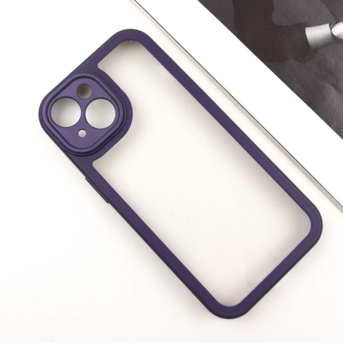 TPU чехол Transparent + Colour 1,5mm для Apple iPhone 14 