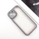 TPU чохол Transparent + Colour 1,5mm для Apple iPhone 15  Grey