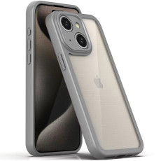 TPU чохол Transparent + Colour 1,5mm для Apple iPhone 15  Grey