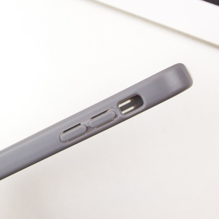 TPU чохол Transparent + Colour 1,5mm для Apple iPhone 15  Grey