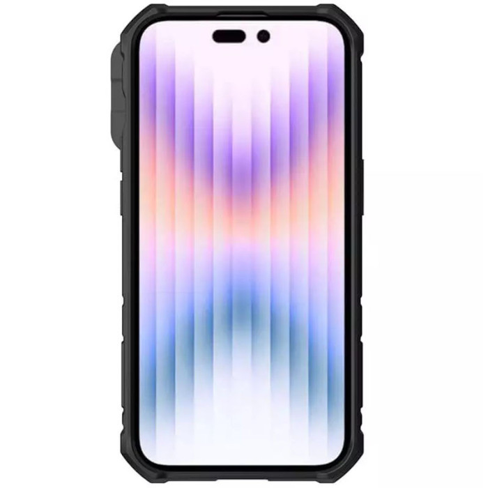 TPU+PC чохол Nillkin CamShield Armor Pro no logo (шторка на камеру) для Apple iPhone 14 Pro  Синій