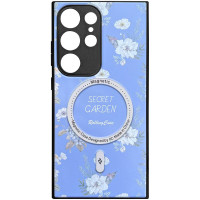TPU+PC чохол Secret Garden з Magnetic Fit для Samsung Galaxy S23 Ultra Lilac