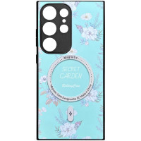 TPU+PC чохол Secret Garden with MagFit для Samsung Galaxy S23 Ultra Mint  (ITS-L-00000074744_3)
