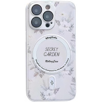 TPU+PC чохол Secret Garden with MagSafe для Apple iPhone 14 Pro Max White  (ITS-L-00000058008_5)