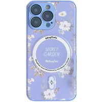 TPU+PC чохол Secret Garden with MagSafe для Apple iPhone 15 Pro  Lilac  (ITS-L-00000067970_2)