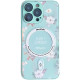 TPU+PC чохол Secret Garden with MagSafe для Apple iPhone 15 Pro  Mint  (ITS-L-00000067970_3)