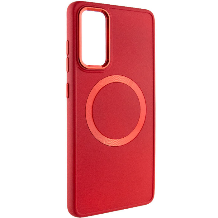 TPU чохол Bonbon Metal Style with MagSafe для Samsung Galaxy A54 5G Червоний/Red