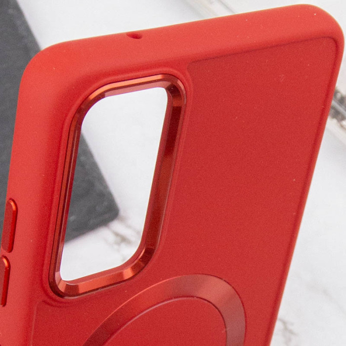 TPU чохол Bonbon Metal Style with MagSafe для Samsung Galaxy A54 5G Червоний/Red