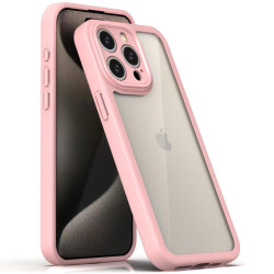 TPU чохол Transparent + Colour 1,5mm для Apple iPhone 13 Pro Max Pink  (ITS-L-00000070568_3)