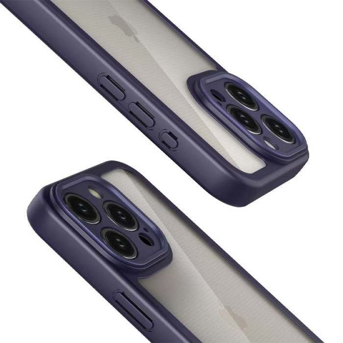 TPU чохол Transparent + Colour 1,5mm для Apple iPhone 13 Pro Max Purple