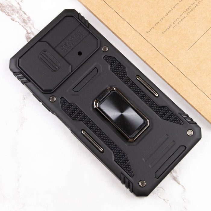 Ударостійкий чохол Camshield Army Ring для Xiaomi Poco X5 5G/Note 12 5G Чорний/Black