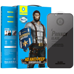 Захисне 2.5D скло Blueo Full Cover Anti-Peep для Apple iPhone 15/16  Чорний  (ITS-L-00000066758_1)