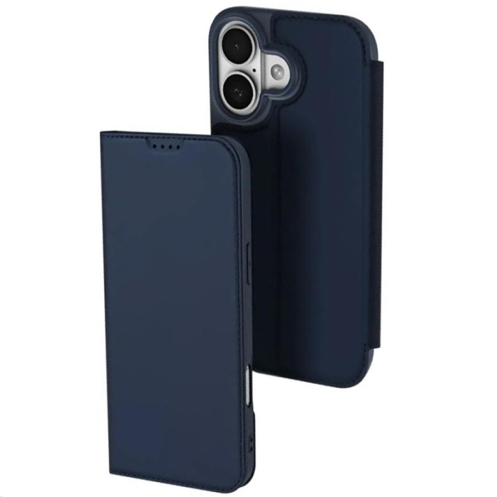 Чохол-книжка Dux Ducis з кишенею для візиток для Apple iPhone 17 (6.3') Синій