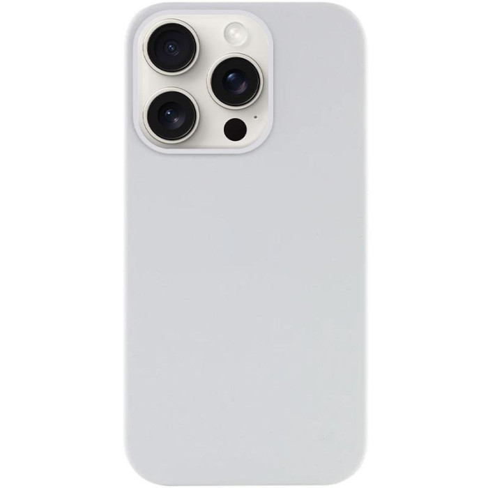 Чохол Silicone Case Full Protective (AA) NO LOGO для Apple iPhone 16 Pro (6.3') Білий/White