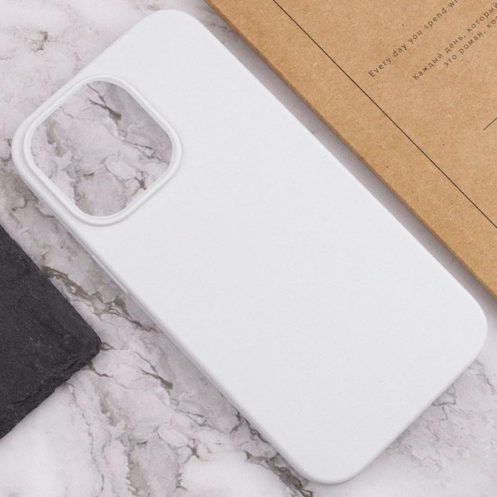 Чохол Silicone Case Full Protective (AA) NO LOGO для Apple iPhone 16 Pro (6.3') Білий/White