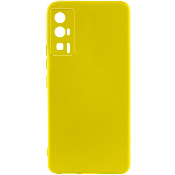 Чохол Silicone Cover Lakshmi Full Camera (A) для Xiaomi Poco F5 Pro Жовтий/Flash