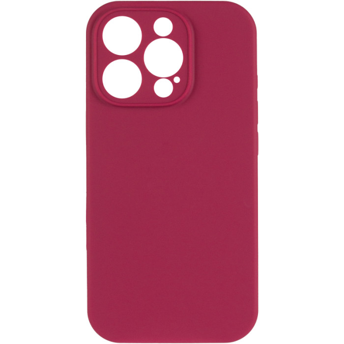 Чохол Silk Full Camera Protective (AA) NO LOGO для Apple iPhone 14 Pro  Червоний/Rose Red