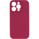 Чохол Silk Full Camera Protective (AA) NO LOGO для Apple iPhone 14 Pro  Червоний/Rose Red