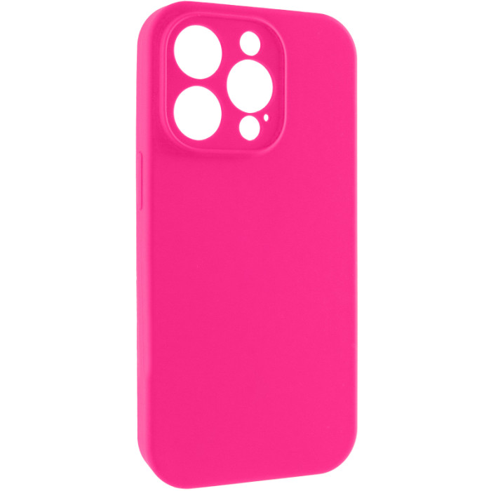 Чохол Silk Full Camera Protective (AA) NO LOGO для Apple iPhone 14 Pro  Рожевий/Barbie pink