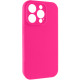 Чохол Silk Full Camera Protective (AA) NO LOGO для Apple iPhone 14 Pro  Рожевий/Barbie pink