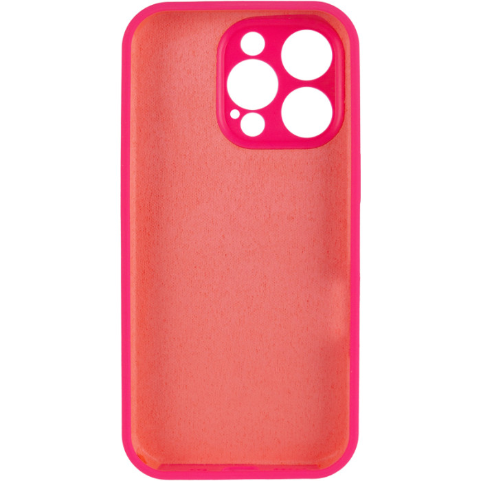 Чохол Silk Full Camera Protective (AA) NO LOGO для Apple iPhone 14 Pro  Рожевий/Barbie pink