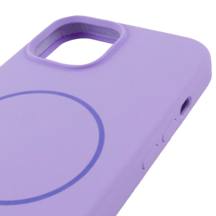 Чохол Silk Full Protective (AA) NO LOGO з Magnetic Fit для Apple iPhone 14  Бузковий/Dasheen
