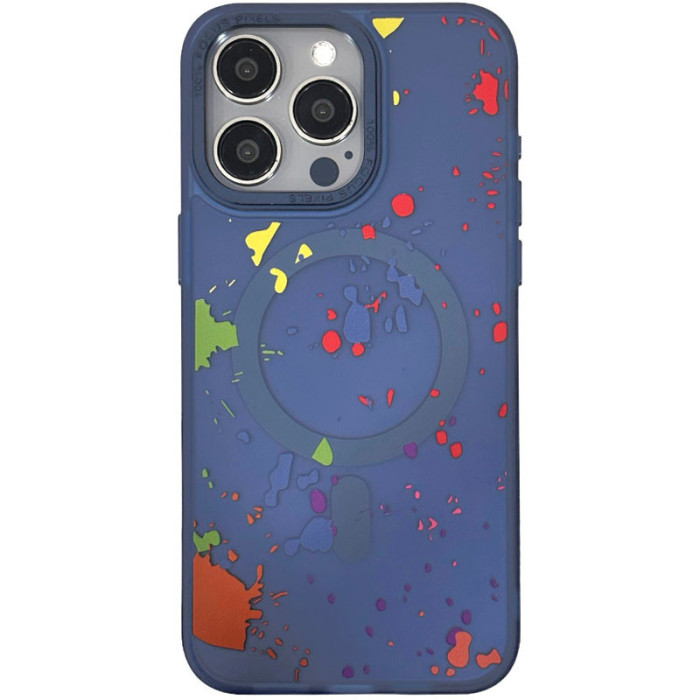Чохол TPU+PC Flush with MagSafe для Apple iPhone 14 Pro Max Dark blue