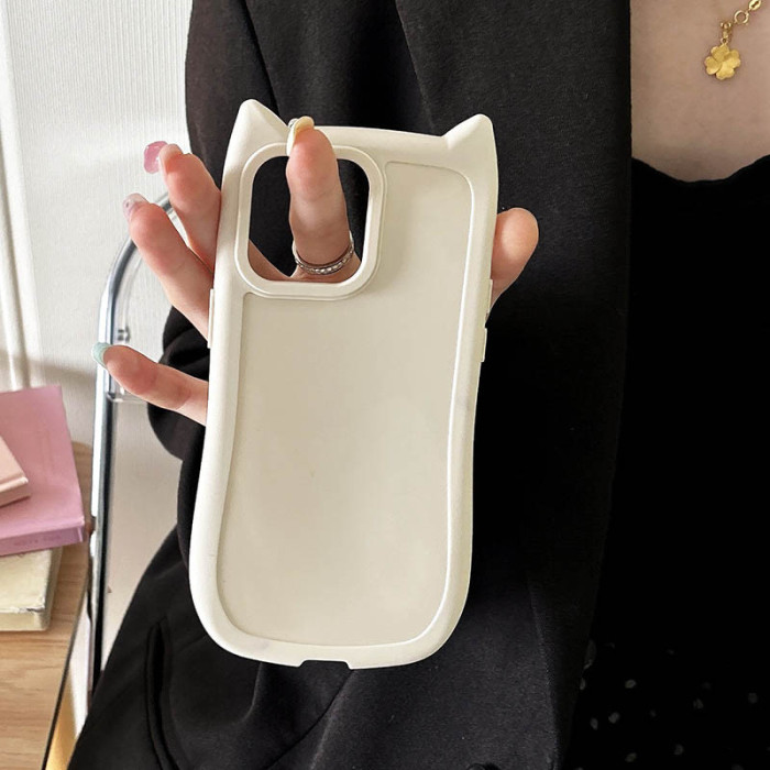 Чохол TPU Cat для Apple iPhone 13 Pro  Antique White