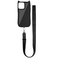 Чохол TPU GETMAN Cat with straps для Apple iPhone 16 Pro (6.3') Black  (ITS-L-00000078788_1)