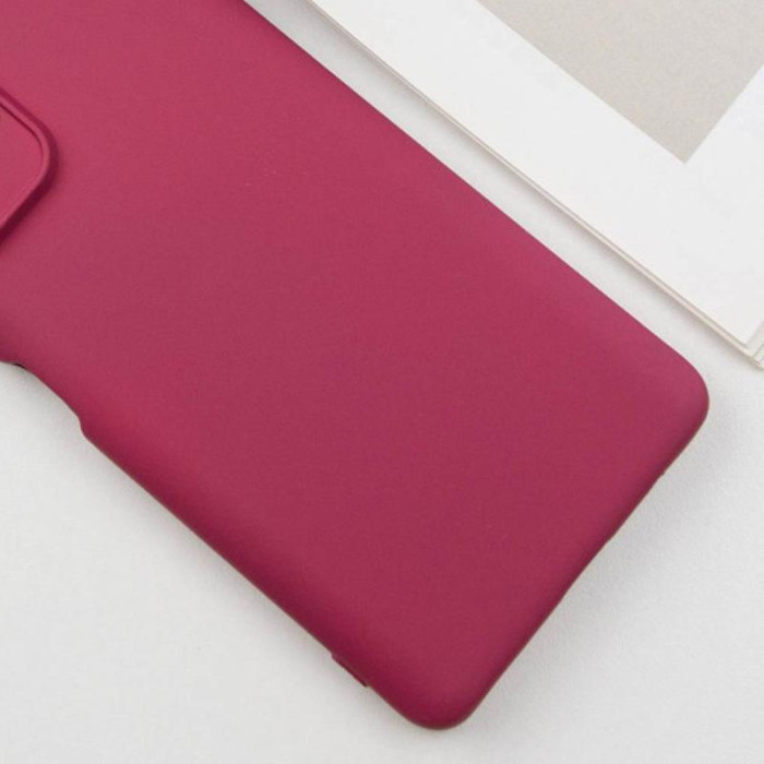 Чохол TPU GETMAN Liquid Silk Full Camera для Xiaomi Redmi 10 Бордовий/Marsala