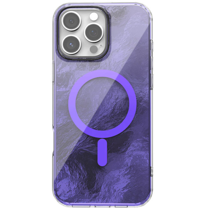 Чохол TPU Shiny Mountain (MagFit) для Apple iPhone 16 Pro (6.3') Purple