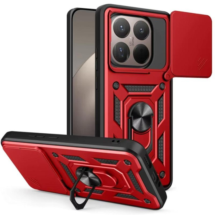 Чохол Ummi Camshield Serge Ring для Xiaomi 15T Червоний/Red