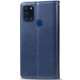 Шкіряний чохол-книжка GETMAN Gallant (PU) для Samsung Galaxy A21s Синій