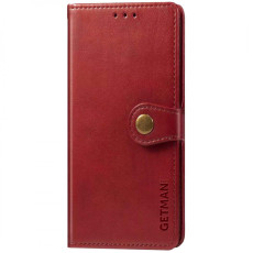 Шкіряний чохол-книжка GETMAN Gallant (PU) для Xiaomi Redmi Note 11 (Global)/Note 11S Червоний  (ITS-L-00000054587_3)