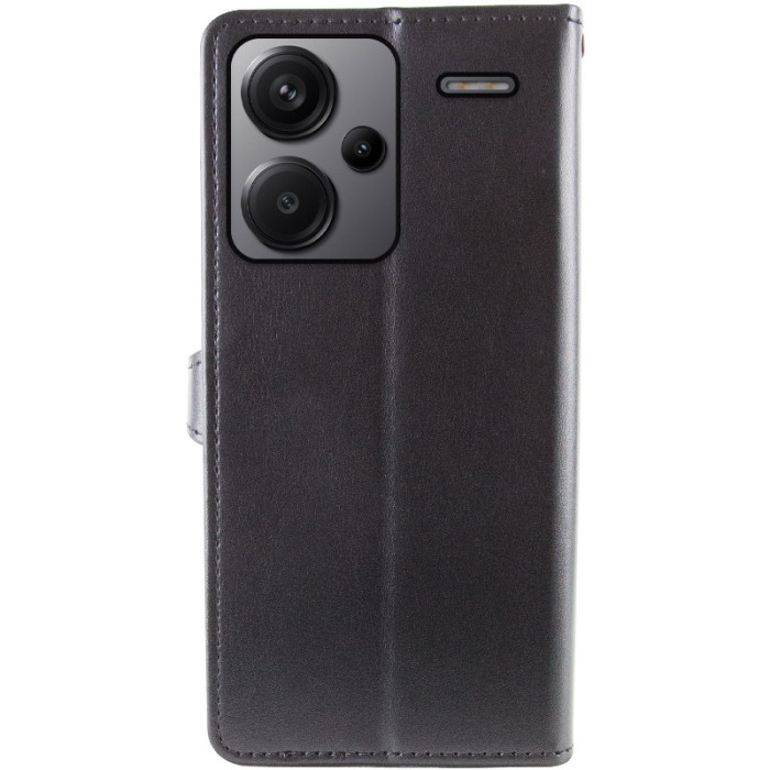 Шкіряний чохол-книжка GETMAN Gallant (PU) для Xiaomi Redmi Note 13 Pro+ Чорний
