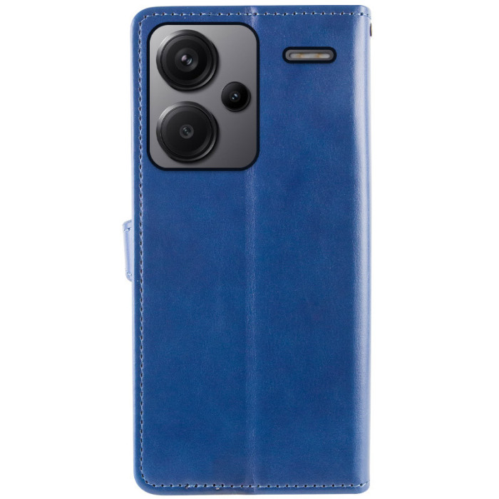 Шкіряний чохол-книжка GETMAN Gallant (PU) для Xiaomi Redmi Note 13 Pro+ Синій
