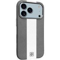 Шкіряний чохол Rally with MagSafe для Apple iPhone 17 Pro Max (6.9') Grey/White  (ITS-L-00000081026_6)