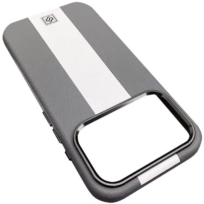Шкіряний чохол Rally with MagSafe для Apple iPhone 17 Pro Max (6.9') Grey/White