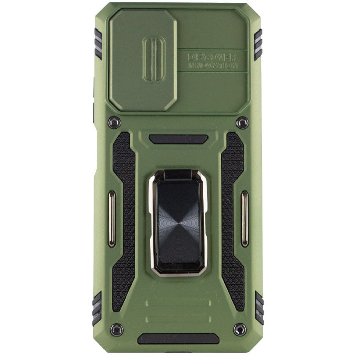 Ударостійкий чохол Camshield Army Ring для Xiaomi Redmi 10 Оливковий/Army Green