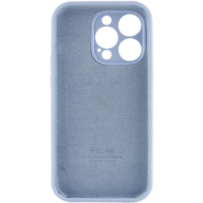 Чохол Silicone Case Full Camera Protective (AA) для Apple iPhone 15 Pro  Блакитний/Lilac Blue