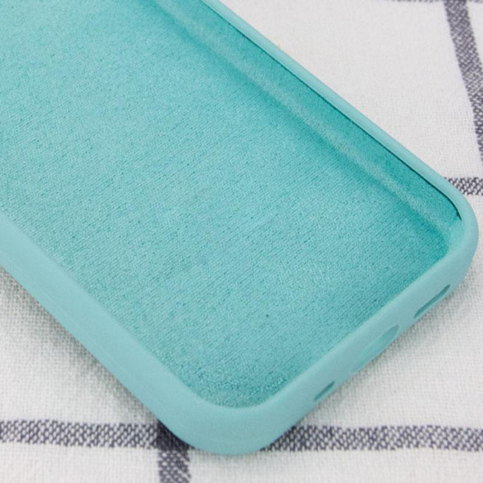 Чохол Silicone Case Full Protective (AA) NO LOGO для Apple iPhone 16 Pro Max (6.9') Бірюзовий/Marine Green
