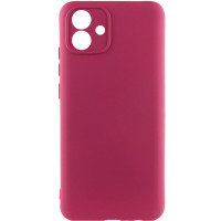 Чохол TPU GETMAN Liquid Silk Full Camera для Samsung Galaxy A05 Бордовий/Marsala  (ITS-L-00000073781_1)