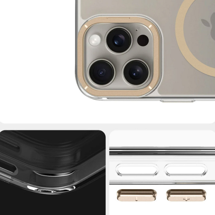 Чохол TPU Space Case Apex with MagSafe для Apple iPhone 15 Pro  Gold